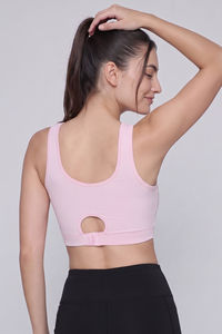 Zelocity Low Impact Quick Dry Sports Bra - Pale Lilac — thumbnail 3